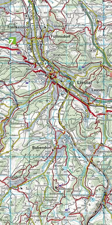 Actual product image Hiking map Basel