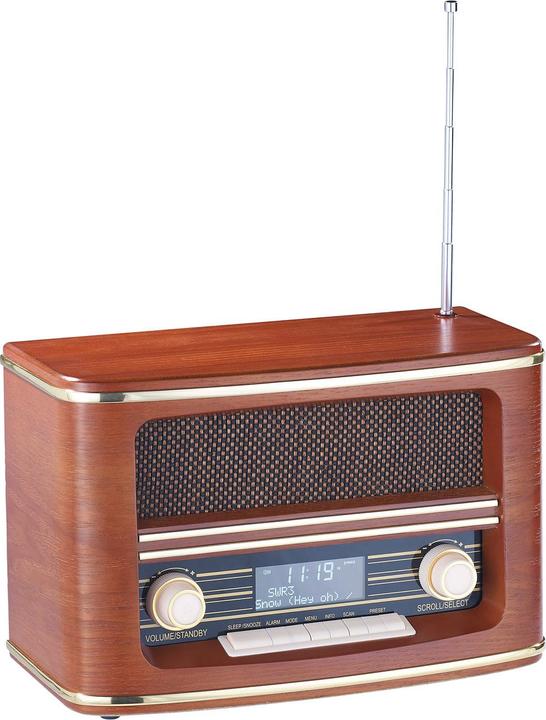 Produktbild Auvisio Digitales Nostalgie-Stereo-Radio mit DAB+ (FM, DAB+, Bluetooth)