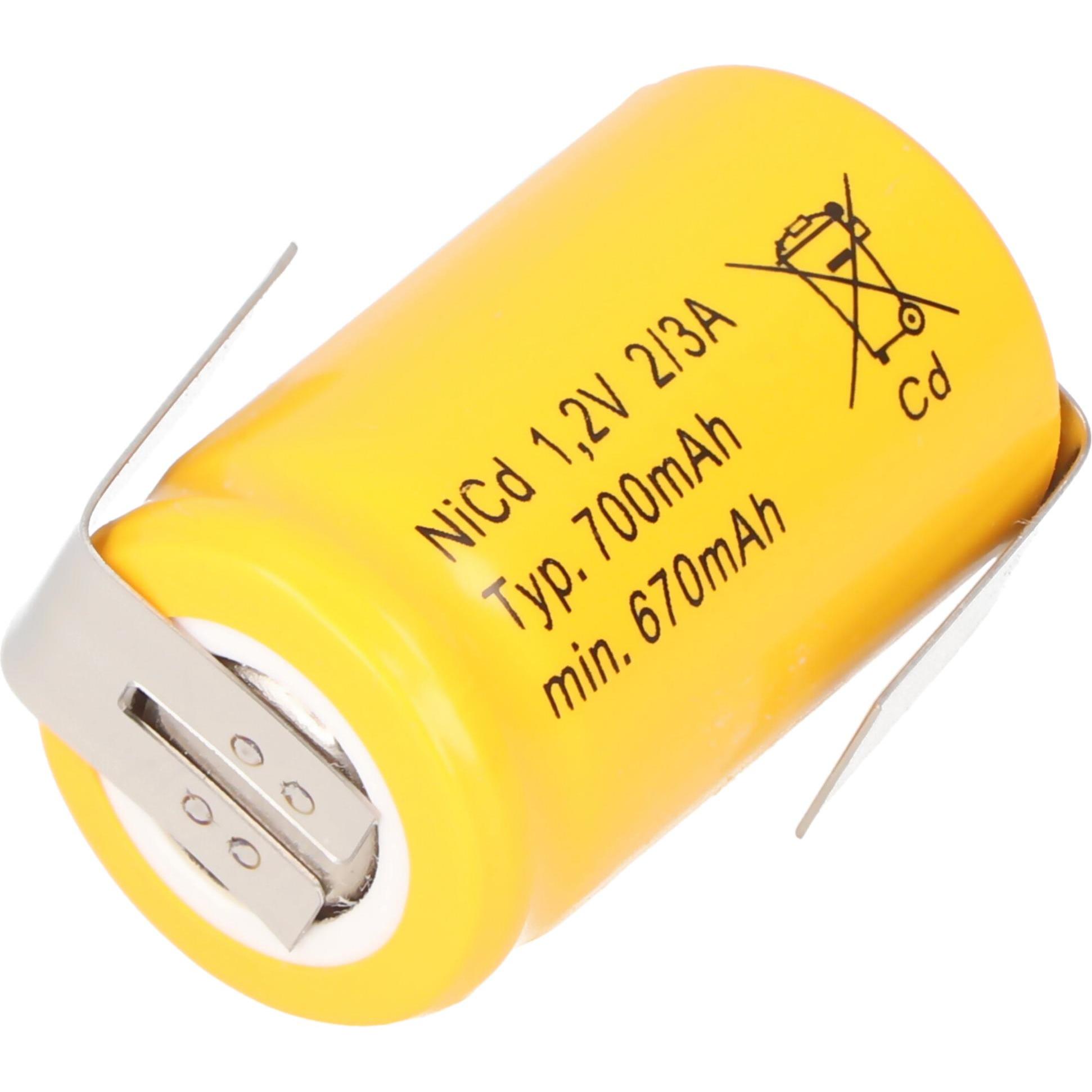 Mexcel Spezial-Akku 2/3 A Z-Lötfahne (1.20 V, 670 mAh)