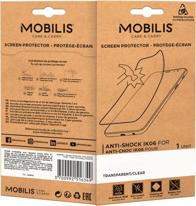 Produktbild Mobilis 036260, Honeywell, CT30 XP, Anti-bactérien, Résistant aux rayures, Résistant aux chocs, Tran