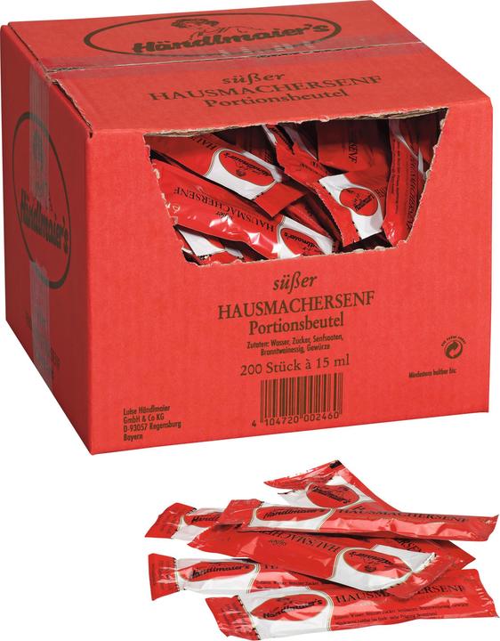 Actual product image Händlmaier Sweet Homemade Mustard 200 servings à 15ml 3kg (3000 g)