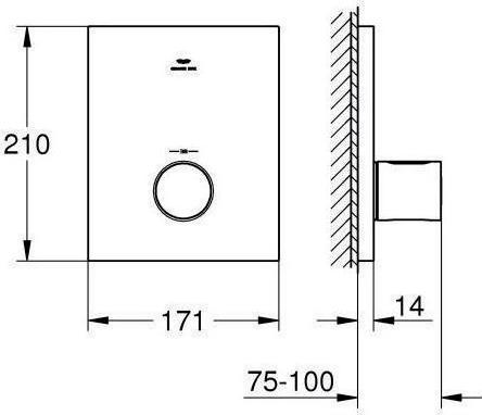 Immagine prodotto Grohe Miscelatore termostatico centrale GROHTHERM F set pronto per il montaggio f 35500 chr