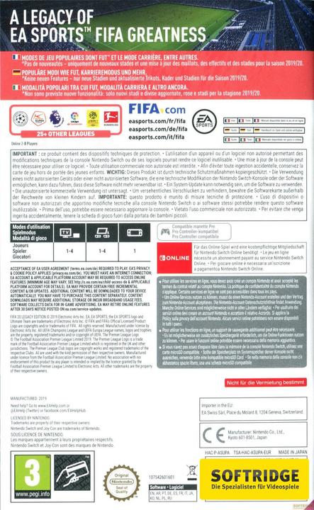 Immagine prodotto EA Games Fifa 20 Edizione Legacy (Switch, Multilingue)