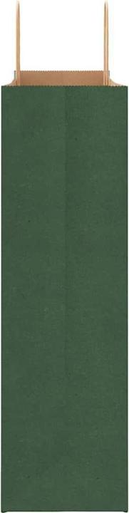 Produktbild VidaXL Kraftpapiertüten 250 Stk. mit Henkel Grün 54x15x49 cm Papiertüte (Geschenktüte, 250 x)