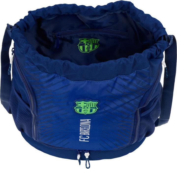 Actual product image FC Barcelona Rucksacktasche mit Bändern Marineblau 35 x 40 x 1 cm