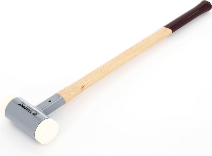 Produktbild Gedore Rückschlagfreier Schonhammer, Ø 80 mm, Hickorystiel, Austauschbare Polyamid-Köpfe (4270 g)