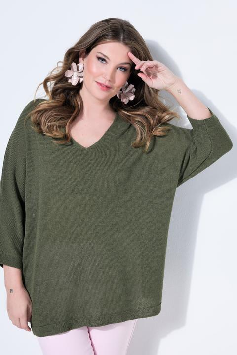 Produktbild Miamoda Pullover, Feinstrick, 3/4-Fledermausärmel (60)