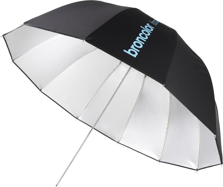 Immagine prodotto Broncolor Focus 110 Paralume Argento/Nero Ø 110 cm (Riflettore ad ombrello, 110 cm)