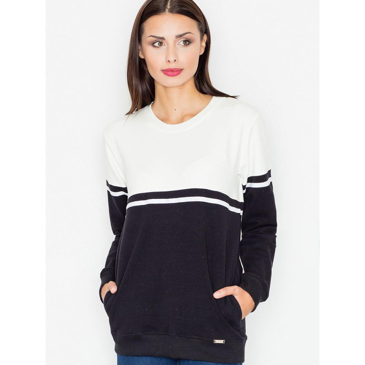 Figl, Damen, Pullover, Sweater, Schwarz, (S)