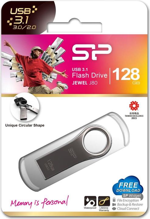 Actual product image Silicon Power Jewel J80 (128 GB, USB-A)