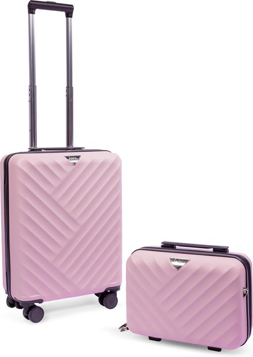 Feru Malibu 55 cm Suitcase and Small Bag, Purple