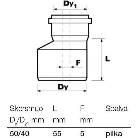 Thumbnail - Wavin, Zubehör Sanitärinstallation, Inter-Tee Diameter – 50/40