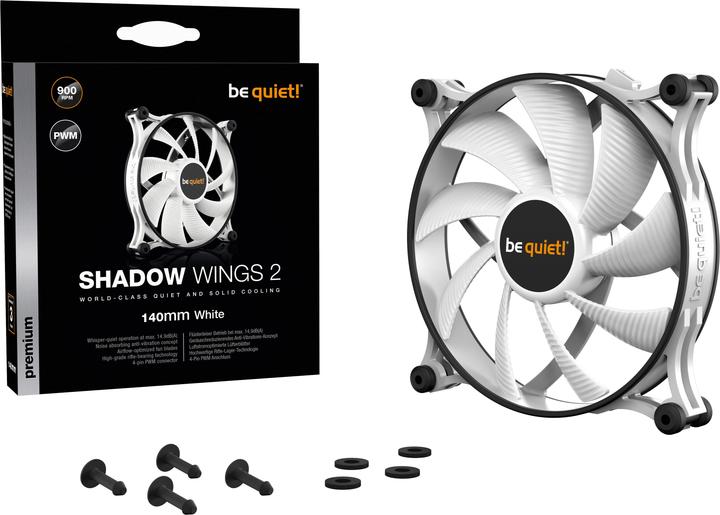 Actual product image be quiet! Shadow Wings 2 PWM (140 mm, 1 x)