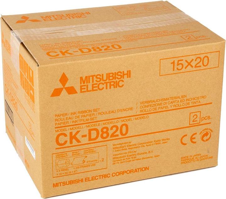 Actual product image Mitsubishi Electric CK-D 820 10x15 cm 2x 430 prints (10 x 15 cm, 430 pcs.)