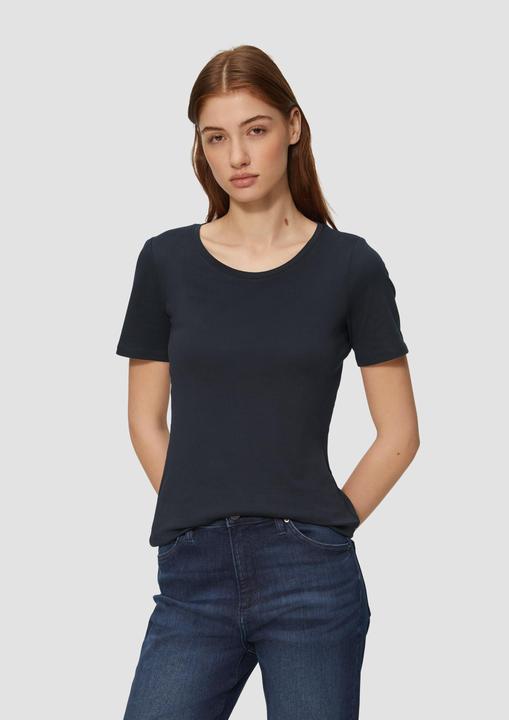 Produktbild S.Oliver T-Shirt T-Shirt aus Interlockjersey im Slim Fit (36)