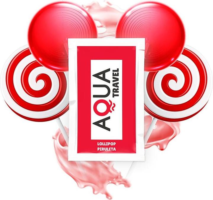 Actual product image Aqua Travel Lollipop Flavour Water-Based Lubricant - 6 ml (6 ml)