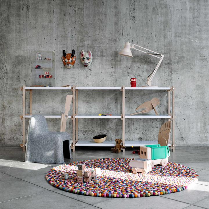 Actual product image HAY Pinocchio Rug 90 cm - Multi Colour (501351) (Ø 90 cm)