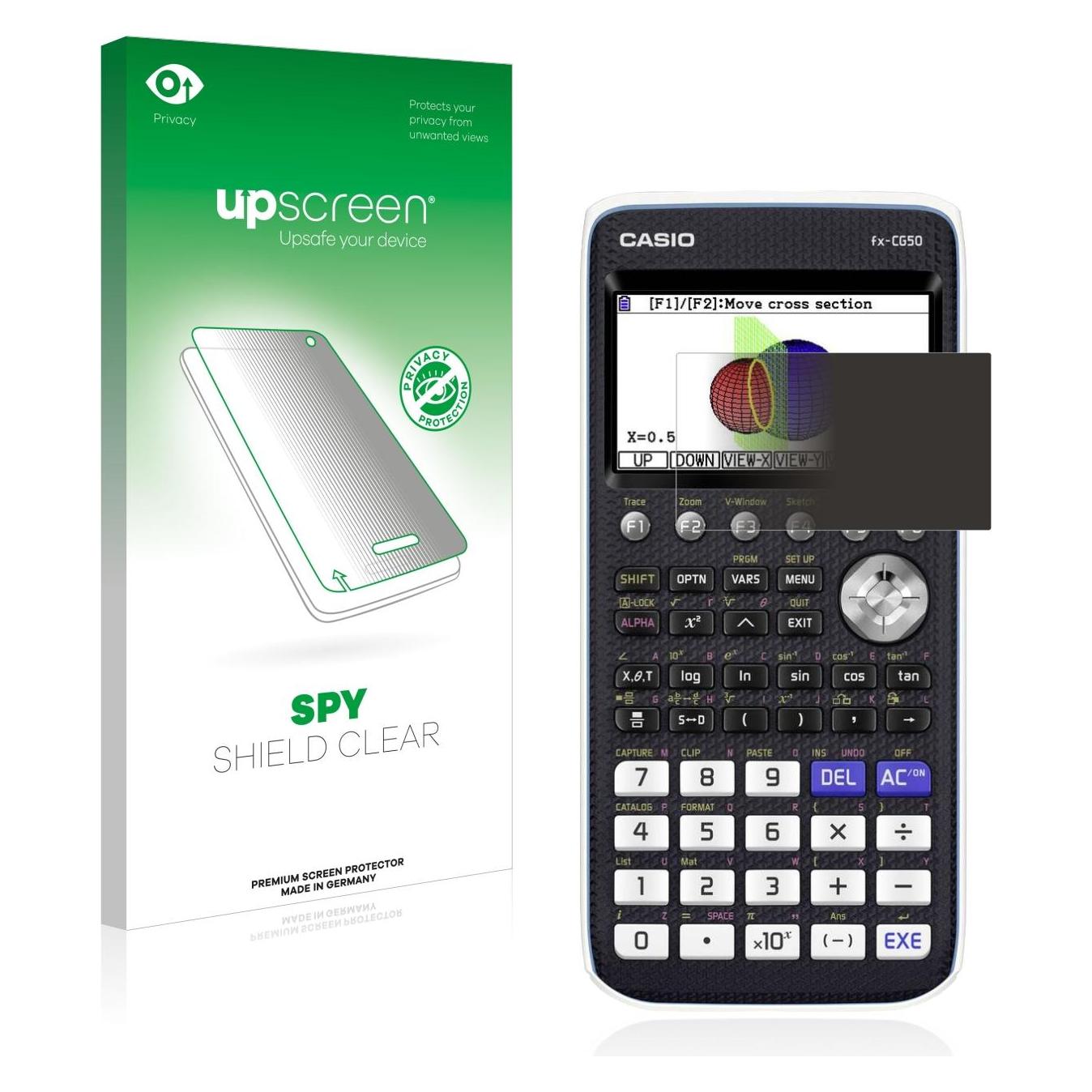 Upscreen, Accessori Calcolatrice, Spy Shield Pellicola Privacy