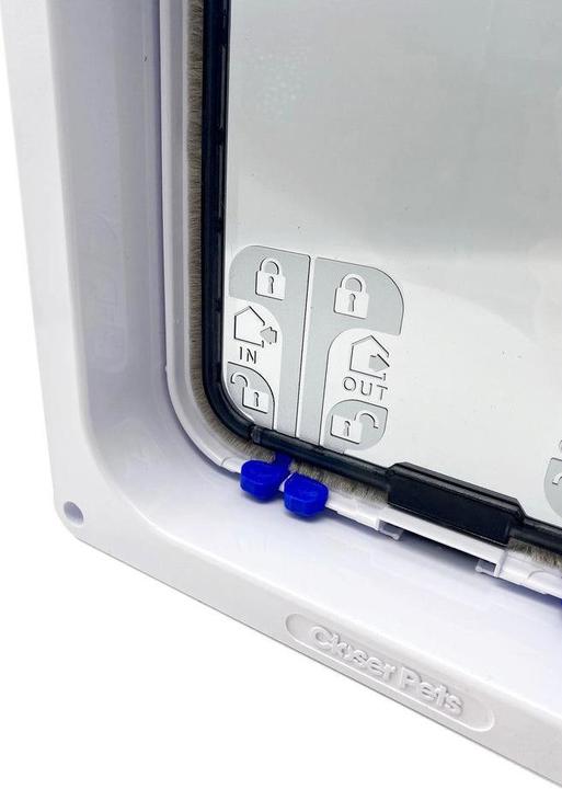 Image du produit Cat Mate Chatière à verrouillage 4 voies, XL, blanc (Chatière magnétique)