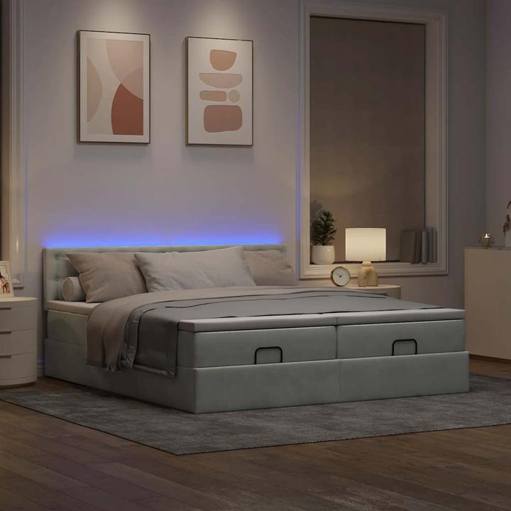 Produktbild vidaXL Ottoman-Bett (200 x 200 cm)