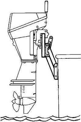 Image du produit Compass Support moteur pliable 15 CV