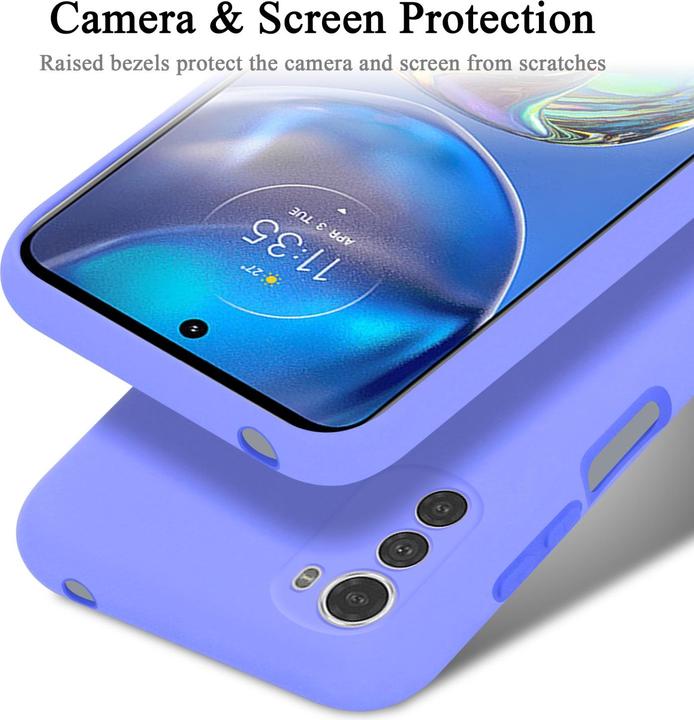 Actual product image Cadorabo TPU Liquid Silicone Case Cover for Motorola MOTO E32 4G / E32S (Motorola Moto E32s)