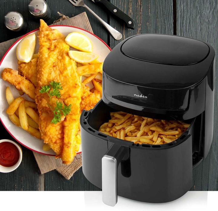 Immagine prodotto Nedis Friggitrice ad aria calda 6,5 l Timer: 60 min Digitale Nero