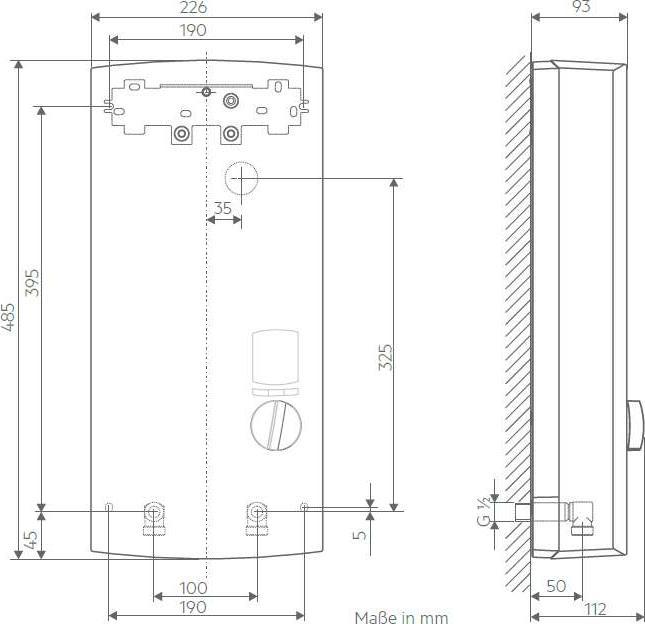 Image du produit AEG Haustechnik DDLE ÖKO TD 27 kW Chauffe-eau instantané entièrement électronique, LCD, fonction ECO, douche à