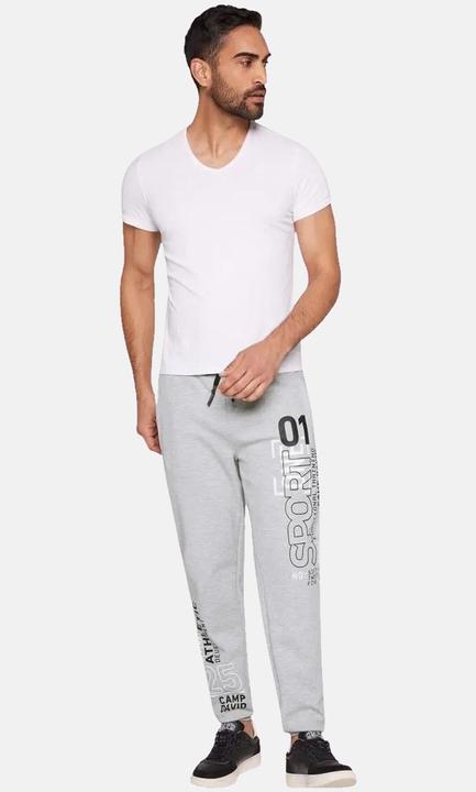 Produktbild Camp David Hose Jogginghose mit Rubber Prints und Elastikbund mit Tunnelzugband in Regular Fit (M)