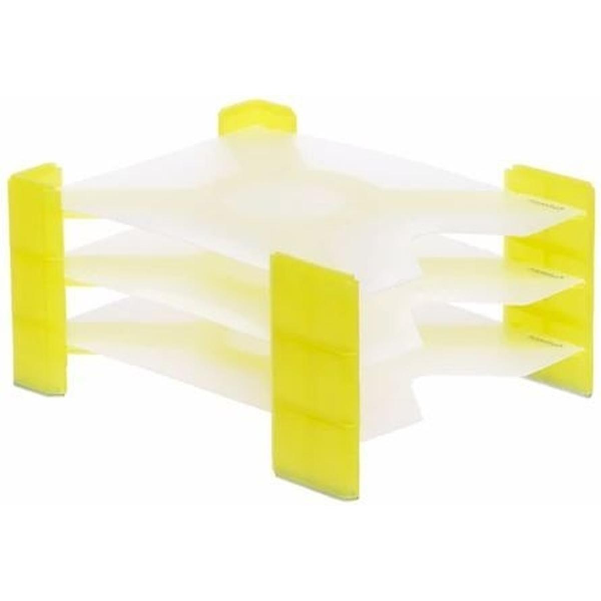 Foldersys, Dokumentenablage, Briefablage X-Filer A4 PP gelb transluzent VE=3 Stück (A4)