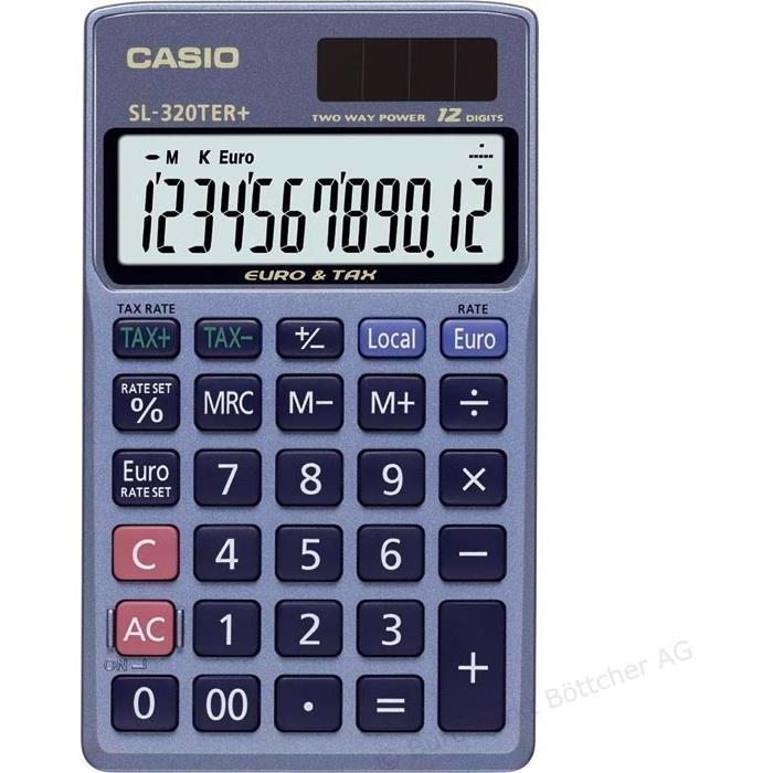 Thumbnail - Casio, Taschenrechner, Sl-320ter (Batterien, Solarzellen)