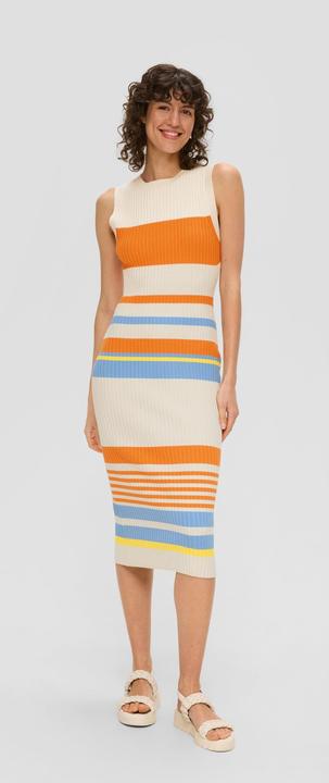 Immagine prodotto S.Oliver Kleid Gestreiftes Maxikleid mit geschlitztem Saum (46)