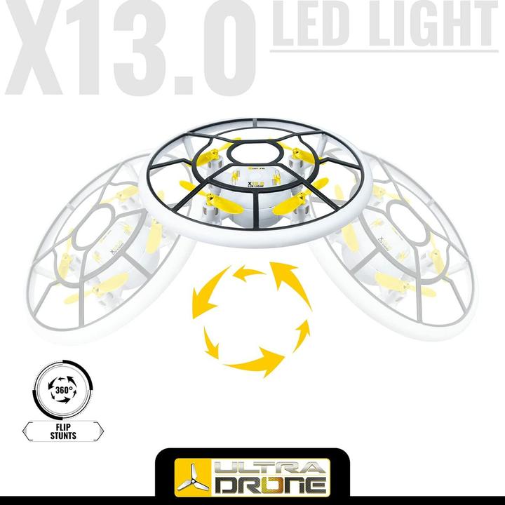 Image du produit Mondo Drone télécommandé Ultradrone X13 LED Léger