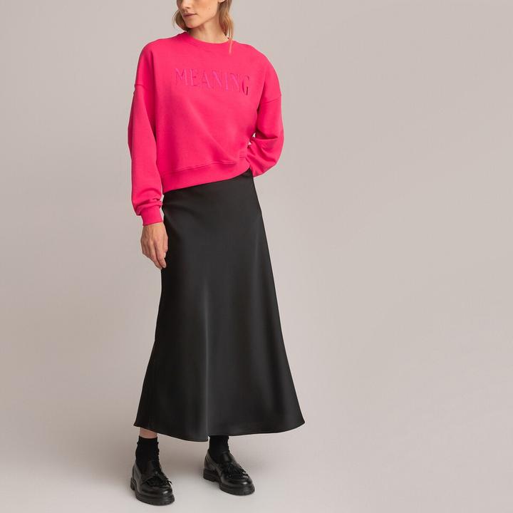 Produktbild La Redoute Collections Ausgestellter Maxirock aus mattem Satin (44)