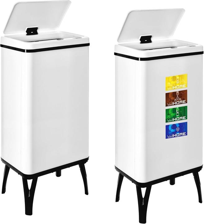 Produktbild Well Home Intelligenter Sensor-Mülleimer mit automatischem Öffnen und magnetischen Etiketten (50 l)