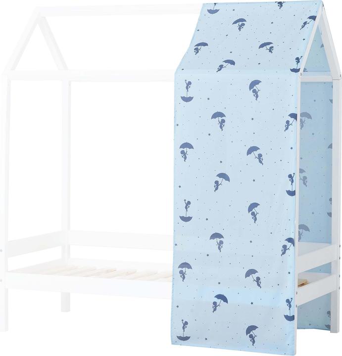 Hoppekids Sandman (Ole Lukoie) House Bed Curtain for House Beds 70x160 cm, Blue