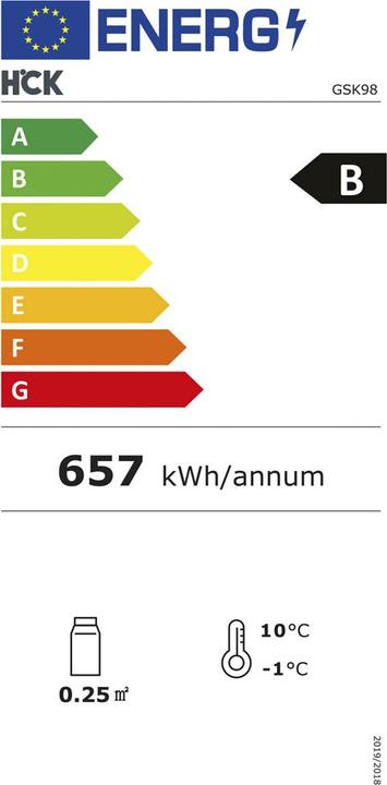 Energy Label Kibernetik HC GSK98 Getränkekühlschrank (88 l)