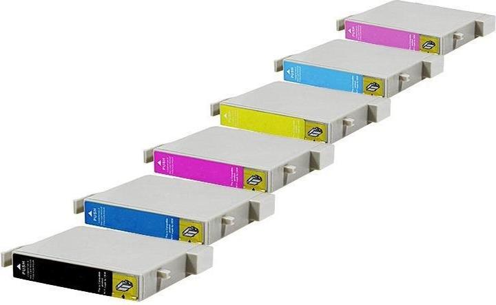 Actual product image Hermex Alternative ink cartridge to Epson T0487 (M, LC, C, LM, Y, FC)