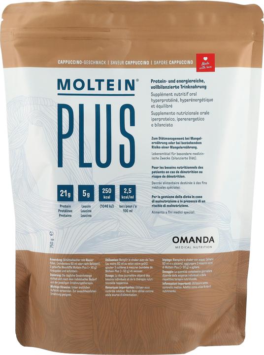 Actual product image Moltein Plus 2.5 Cappuccino (750g) (Cappuccino, 1 x, 750 g)