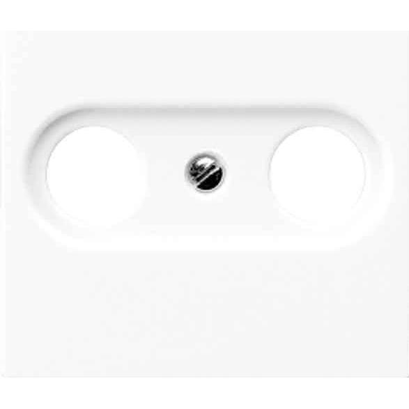 Thumbnail - JUNG AS 500 Koax-Abdeckung ABA561PLTVWW 2fach alpinweiss, Taster + Schalter, Weiss