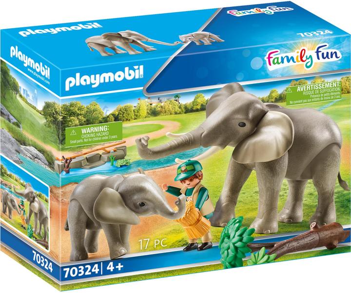 Produktbild Playmobil Elefanten im Freigehege (70324, Playmobil Family Fun)