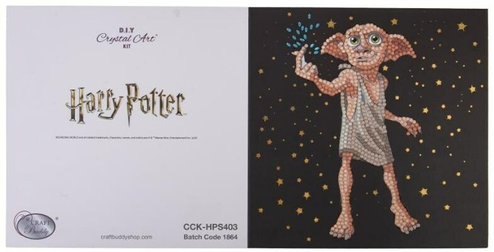 Actual product image Craft Buddy Dobby the house elf, 18x18cm Crystal Art Card