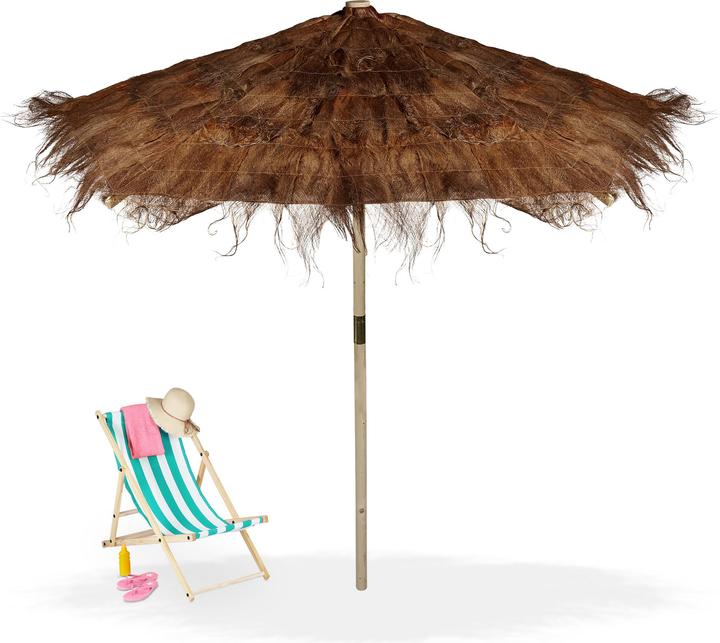 Actual product image Relaxdays Hawaiian parasol (2.47 m)
