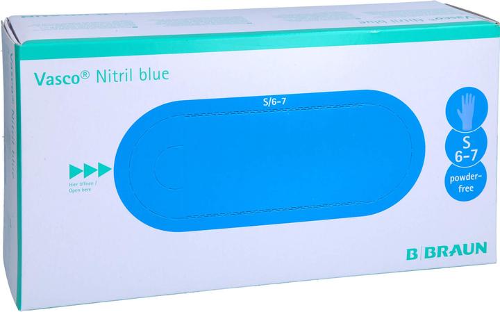 Actual product image B.Braun Nitrile blue (S)