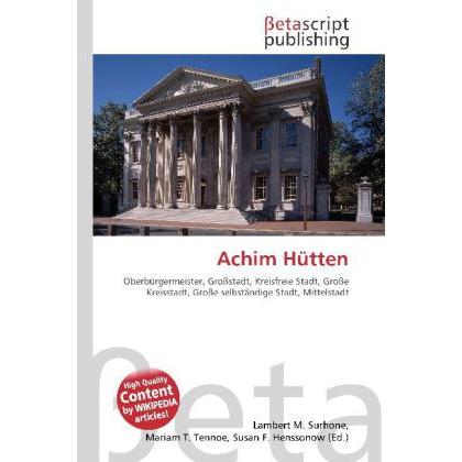 Achim Hütten, Fachbücher