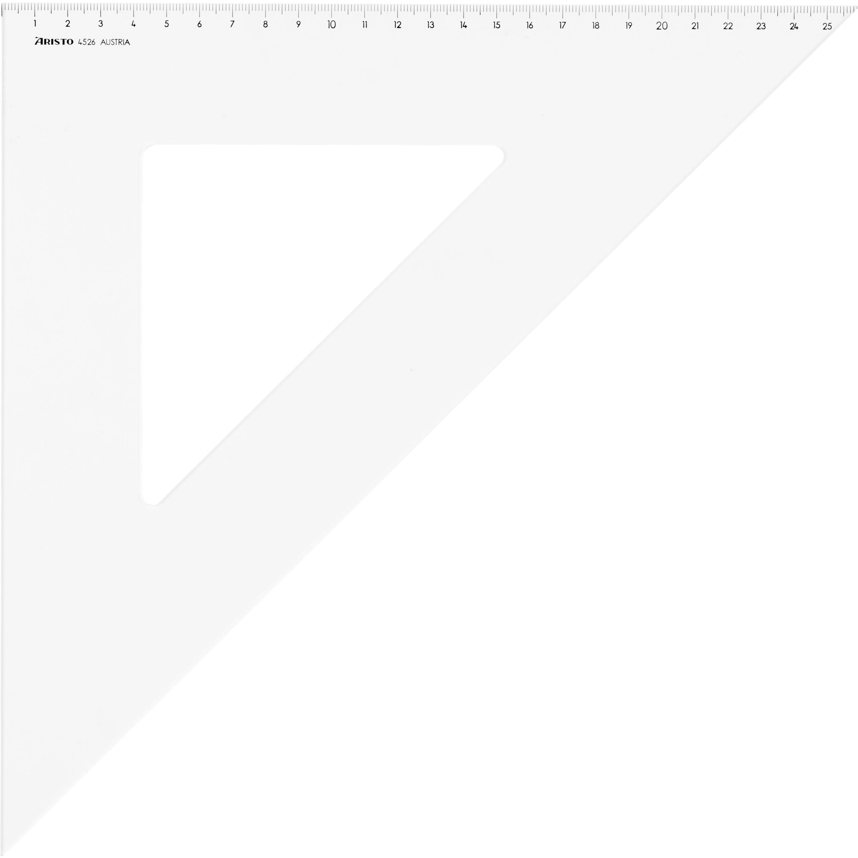 Thumbnail - Aristo, Lineal, Dreieck Plastik 45° (2600 mm)