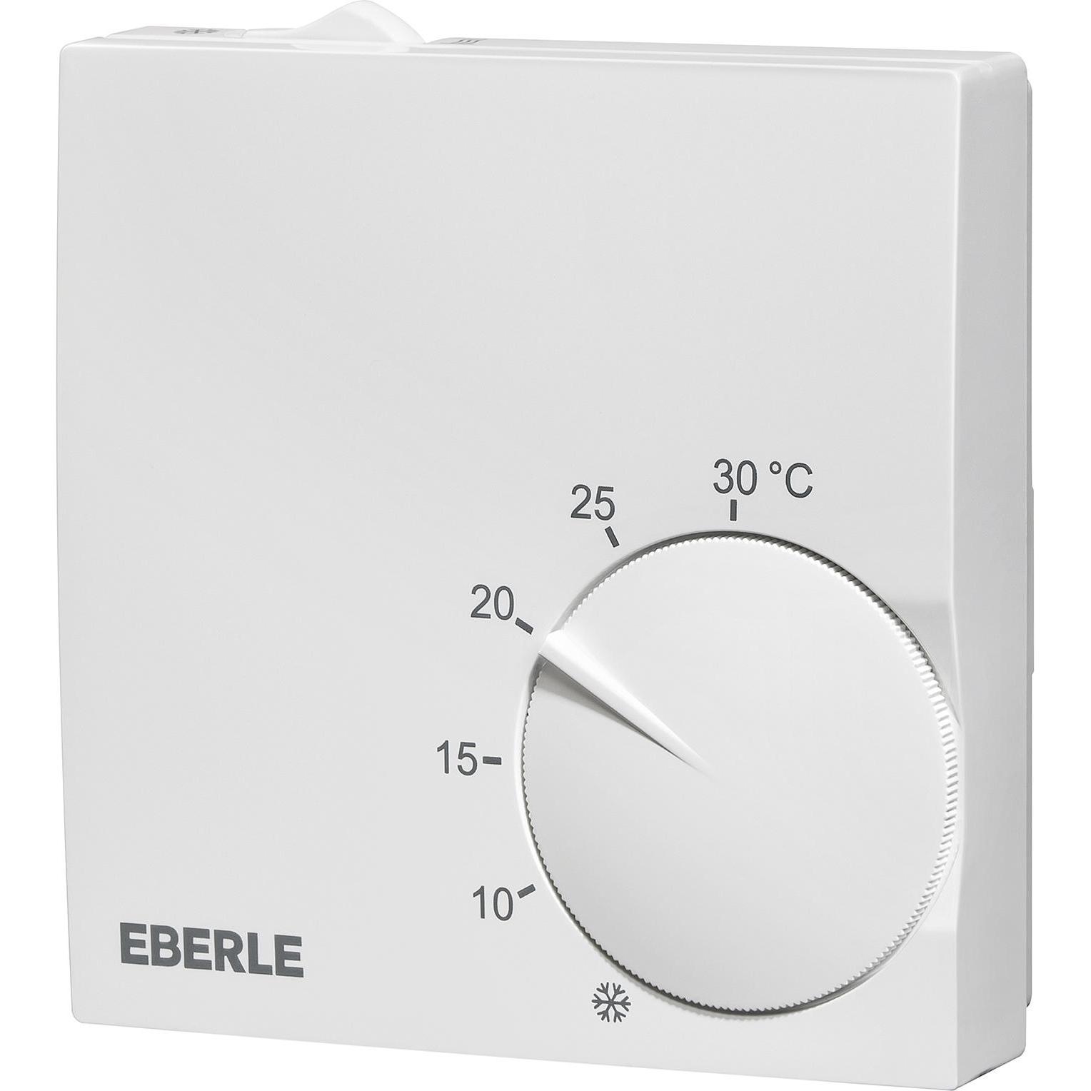 Eberle Controls Raumthermostat RTR S 6731 1, Slimline Raumtemperaturregler, Thermostat, Weiss