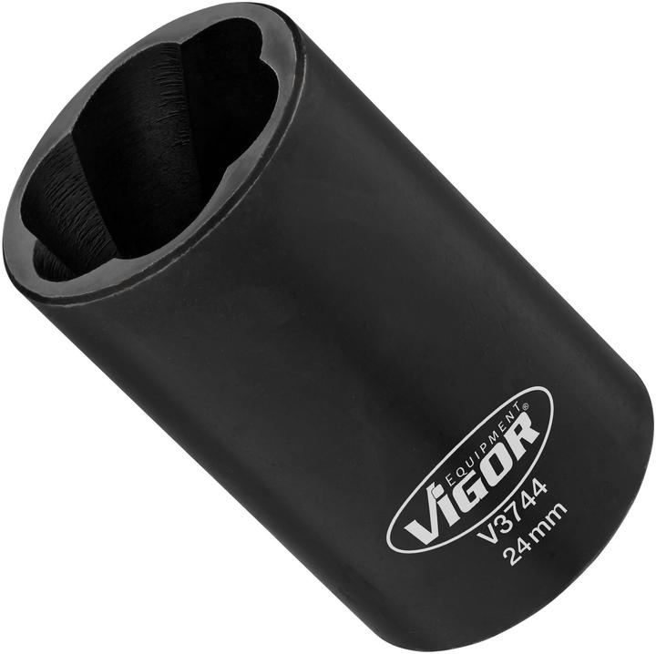 Produktbild Vigor Spiralnutenausdreher-Einsatz ∙ V3744 ∙ Vierkant12,5 mm (1/2 Zoll) ∙ Aussen Schraubenausdreher … (24 mm)