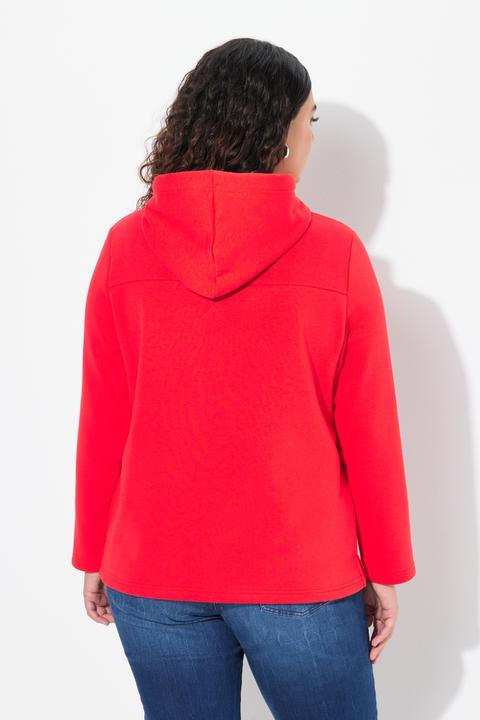Produktbild Ulla Popken Hoodie, True, Kapuze, Kordel, Taschen, Langarm (56)