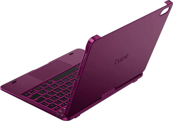 Produktbild Typecase Case Flexbook Touch with keyboard for iPad 11" (A16) 2025 / iPad 10.9" 2022 raspberry (Eng. Int.)